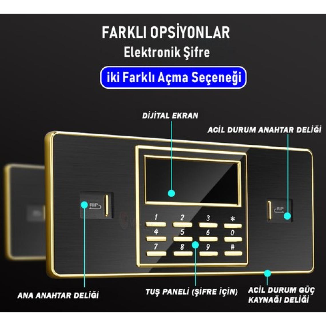 Mühlen 50T Çelik Kasa Para Kasası Değerli Eşya ve Mücevher Kasası