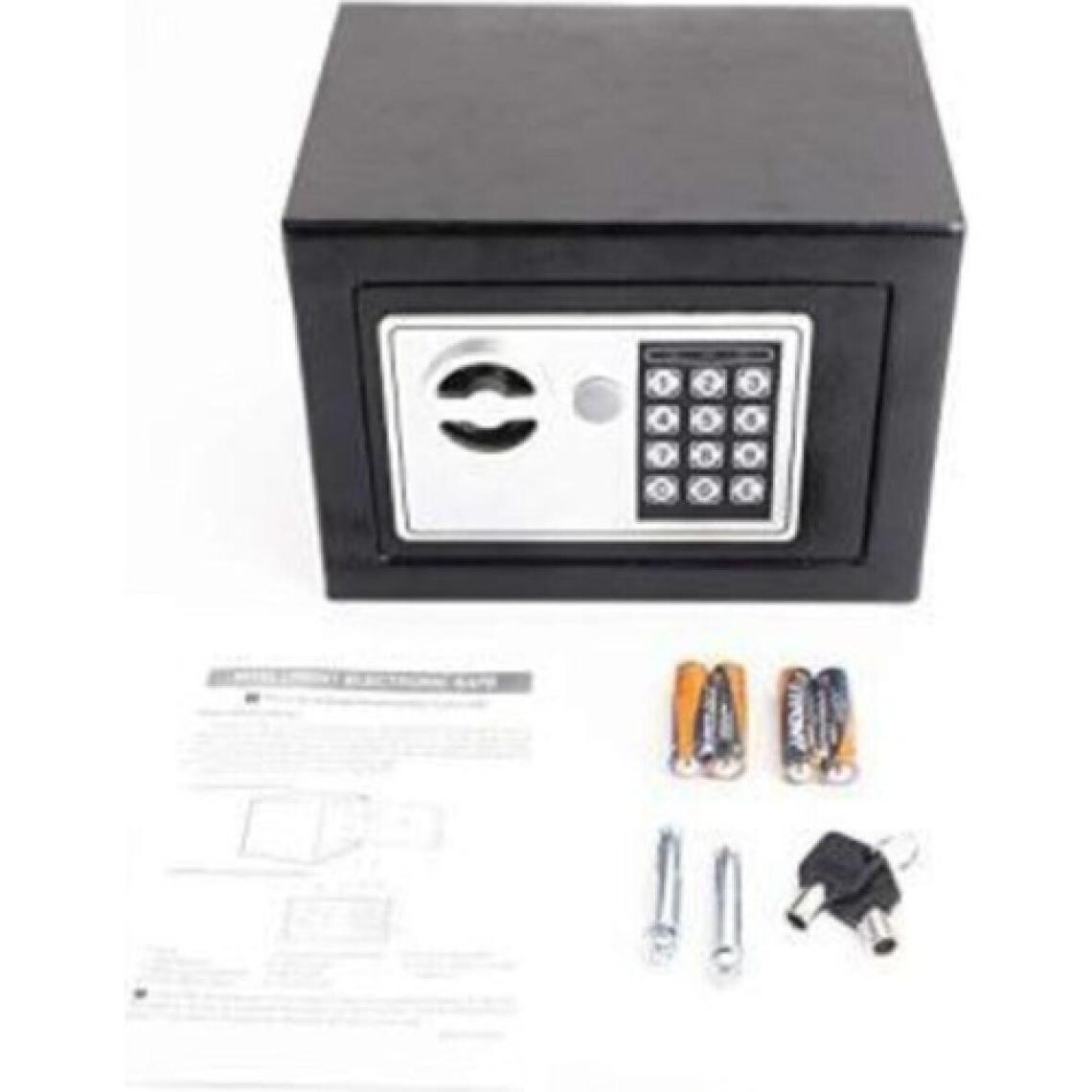 Millian Italyan 17EF Elektronik Şifreli Çelik Para Kasası Otel Tipi Kasa 3mm Montaj Kit Hediye