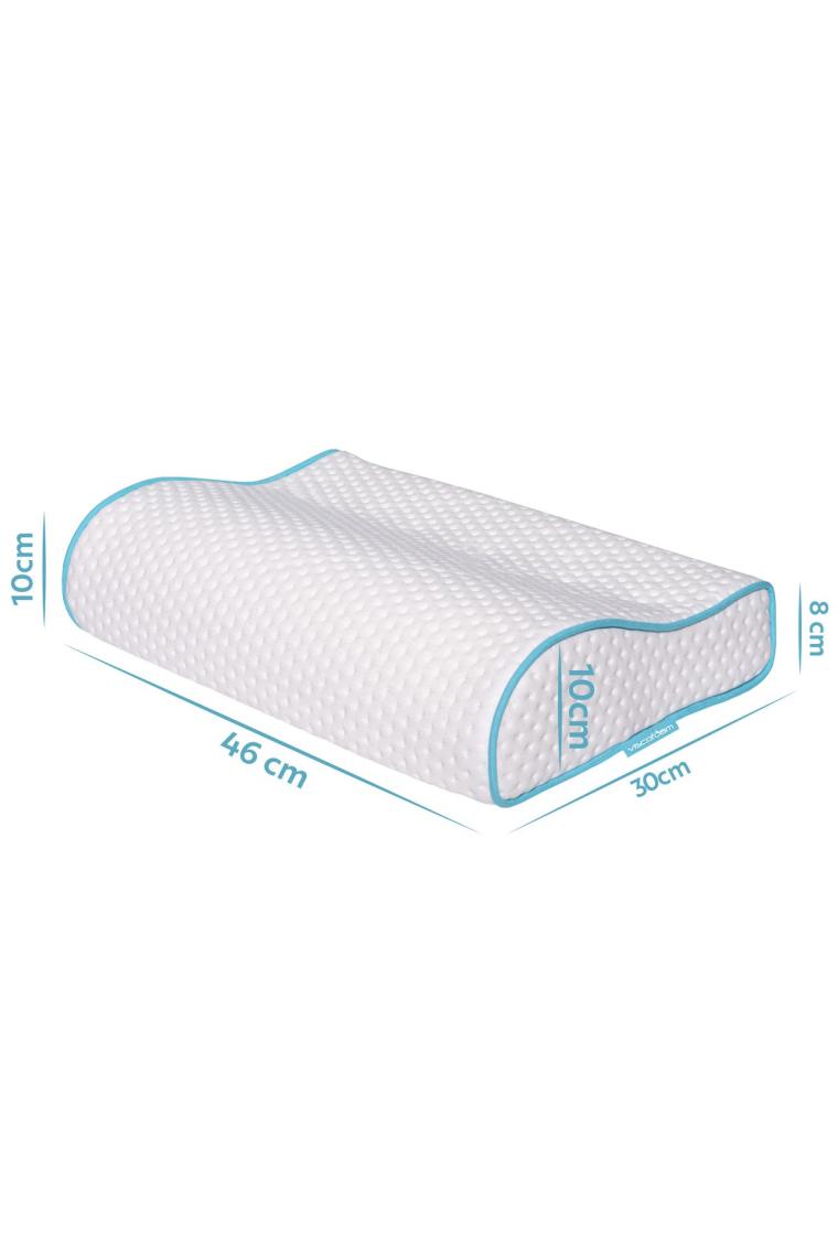 Boyun Destekli Ortopedik Yastık Visco Yastık 47x30x10-8cm