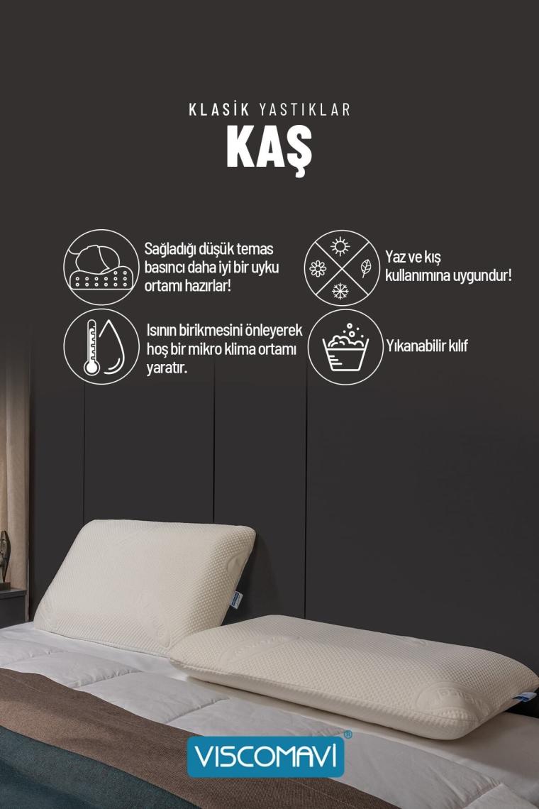 Kaş Uzun Klasik Visco Yastık