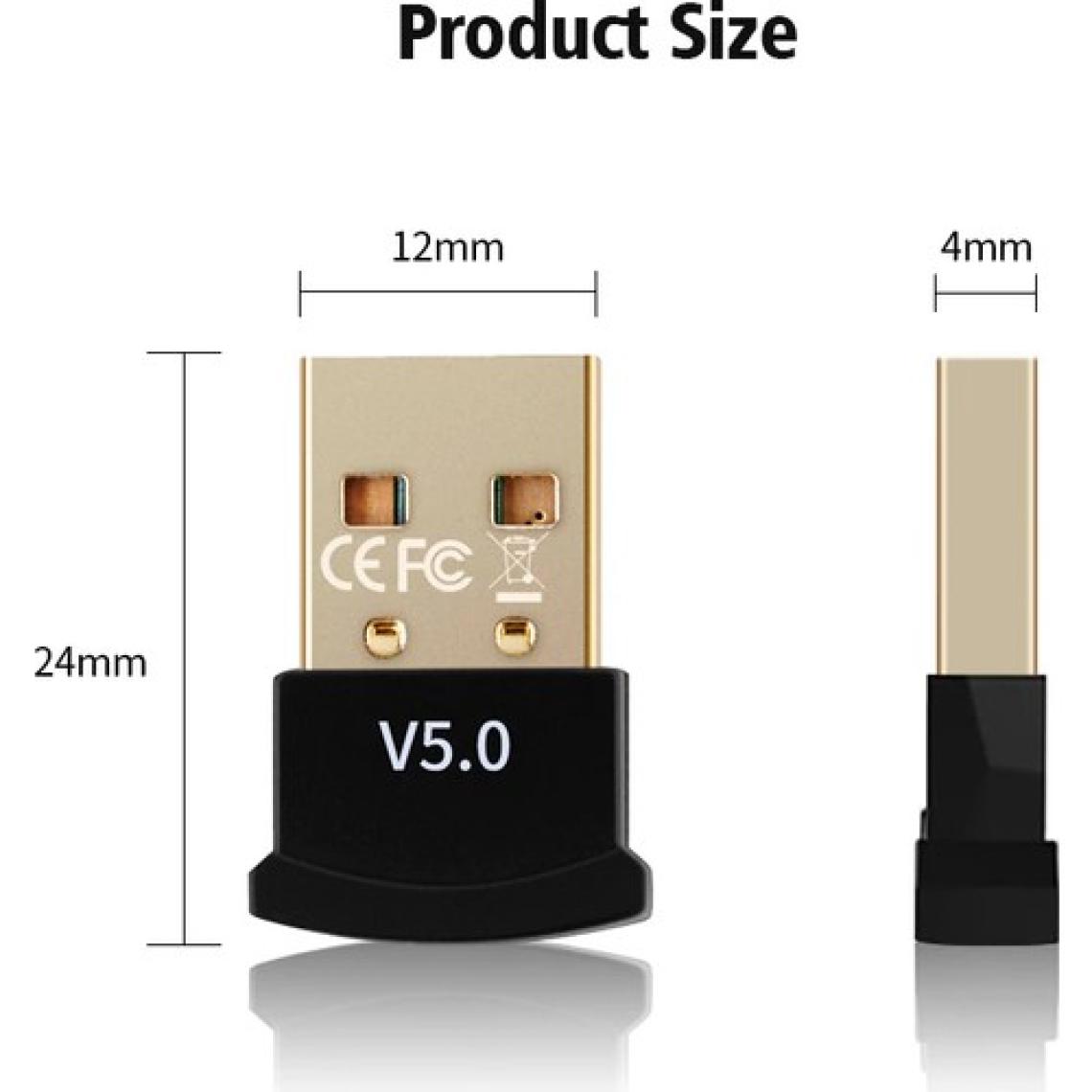 Aogo Bluetooth 5.0 Doungle V5.0 USB Bluetooth Adaptörü Alıcı Verici Mini Kablosuz Bluetooth Dongle