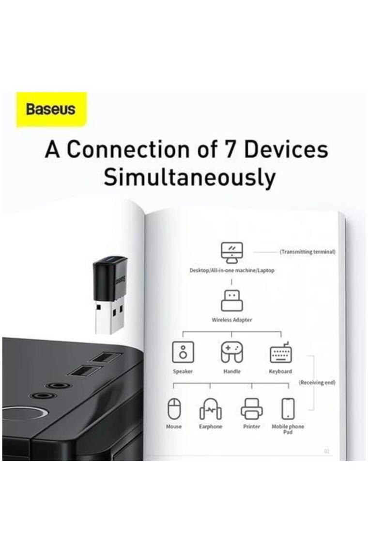 Ba04 Wireless Bluetooth 5.0 Receiver Adaptör Siyah