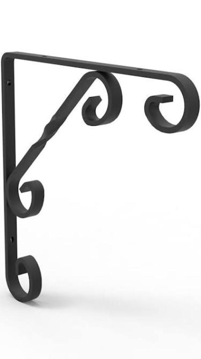 Eryıldız Burgulu Raf Altı 15 Cm Siyah 014 0200 015 015 03