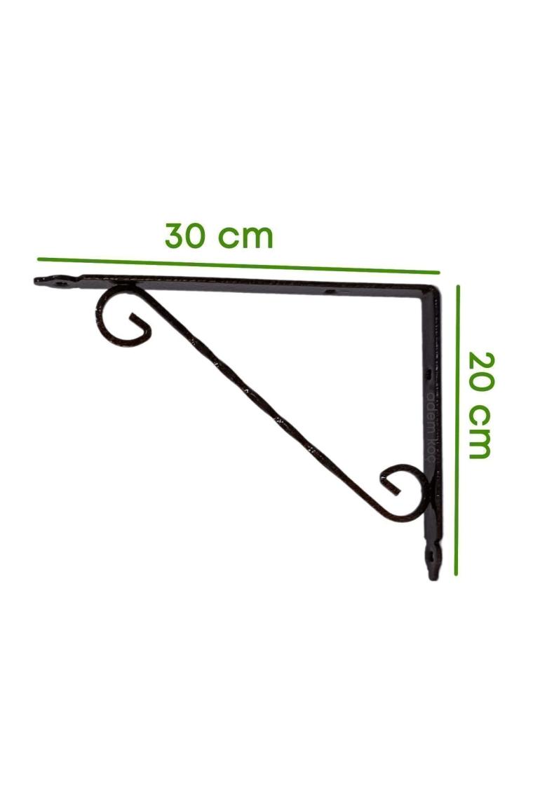 Adem Koç Plastik Ferforje Raf Altı Metal L Ayak -30X20 cm 2 Adet