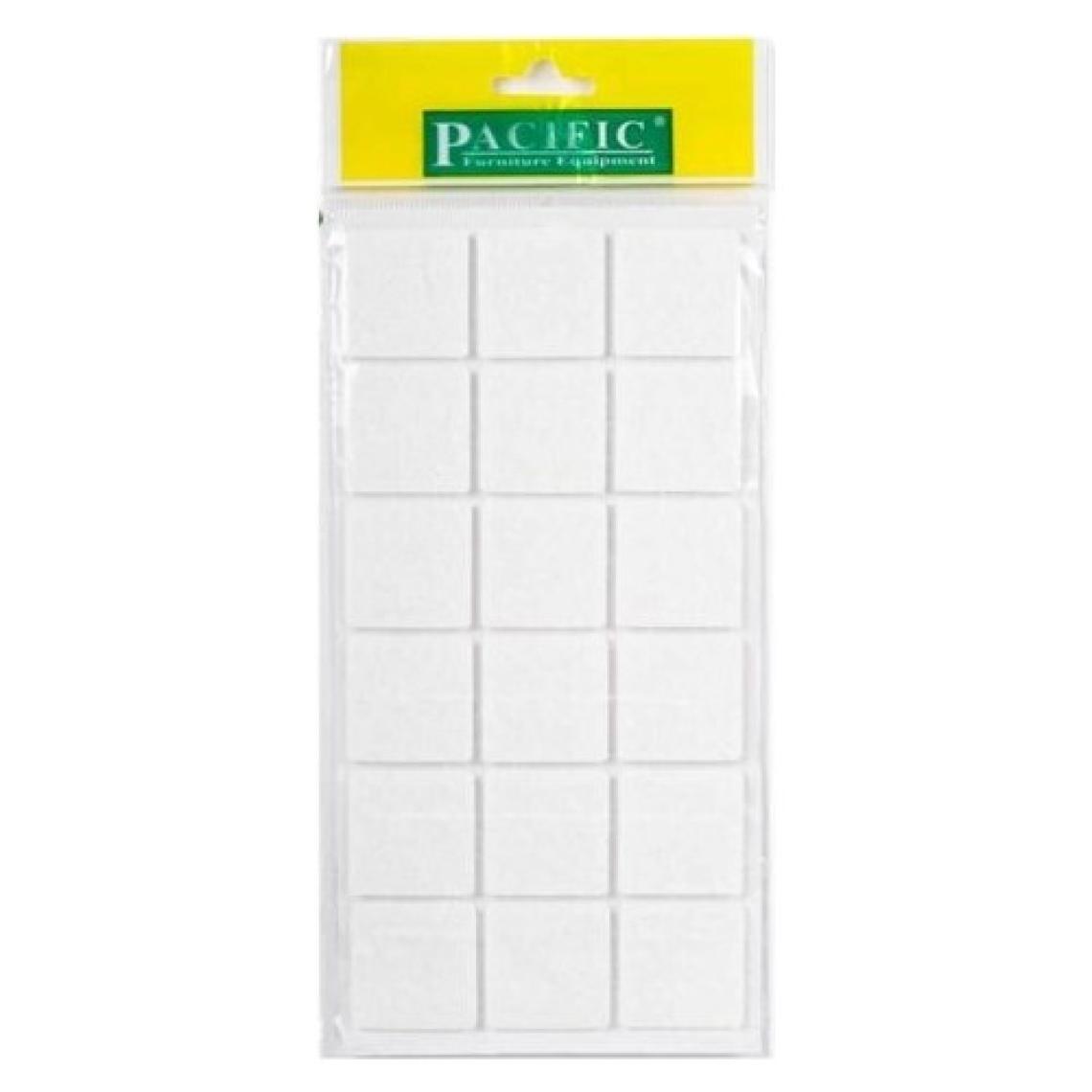 Pacific Kare Yapışkanlı Beyaz Keçe 30 mm x 30 mm 21'li