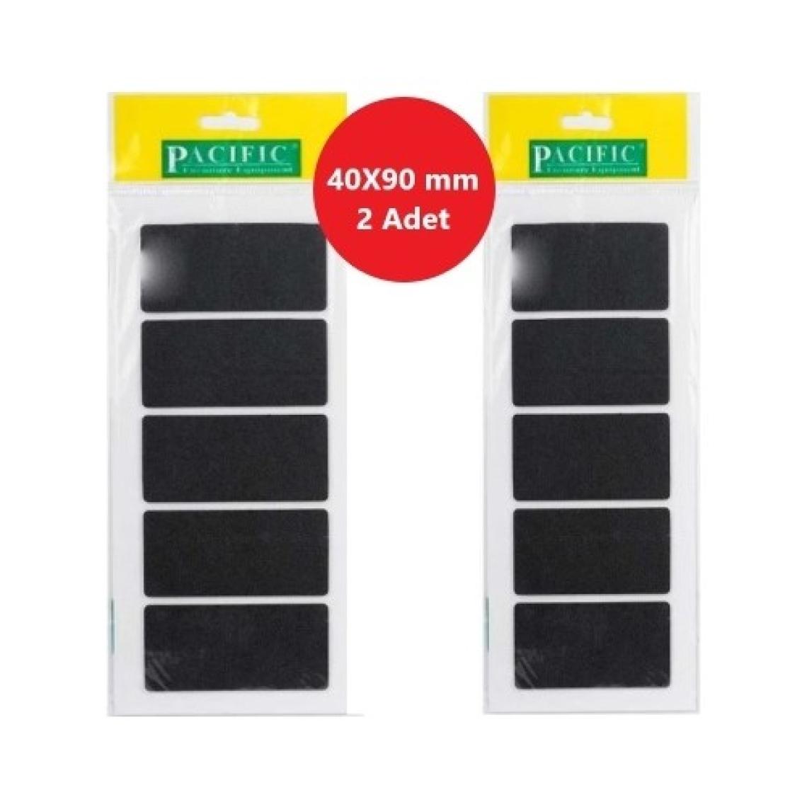Pasific Zemin Koruyucu 40X90 mm Siyah Keçe, Ses ve Çizik Önleyici Siyah Mobilya Keçesi 2 Adet
