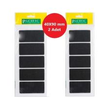 Pasific Zemin Koruyucu 40X90 mm Siyah Keçe, Ses ve Çizik Önleyici Siyah Mobilya Keçesi 2 Adet