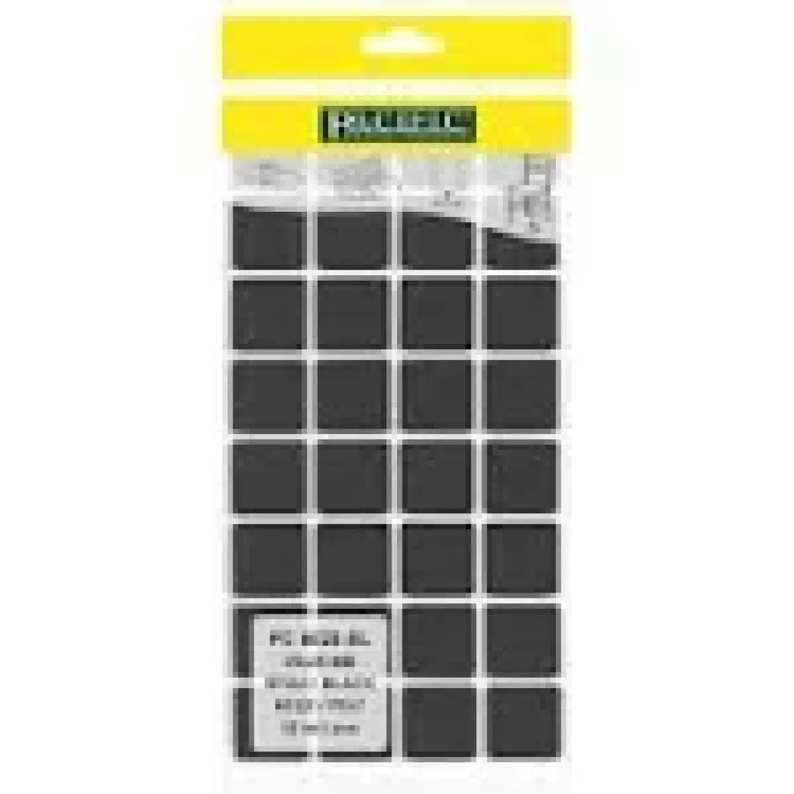 Pacific Masa Sandalye Keçe Siyah 25 x 25 mm