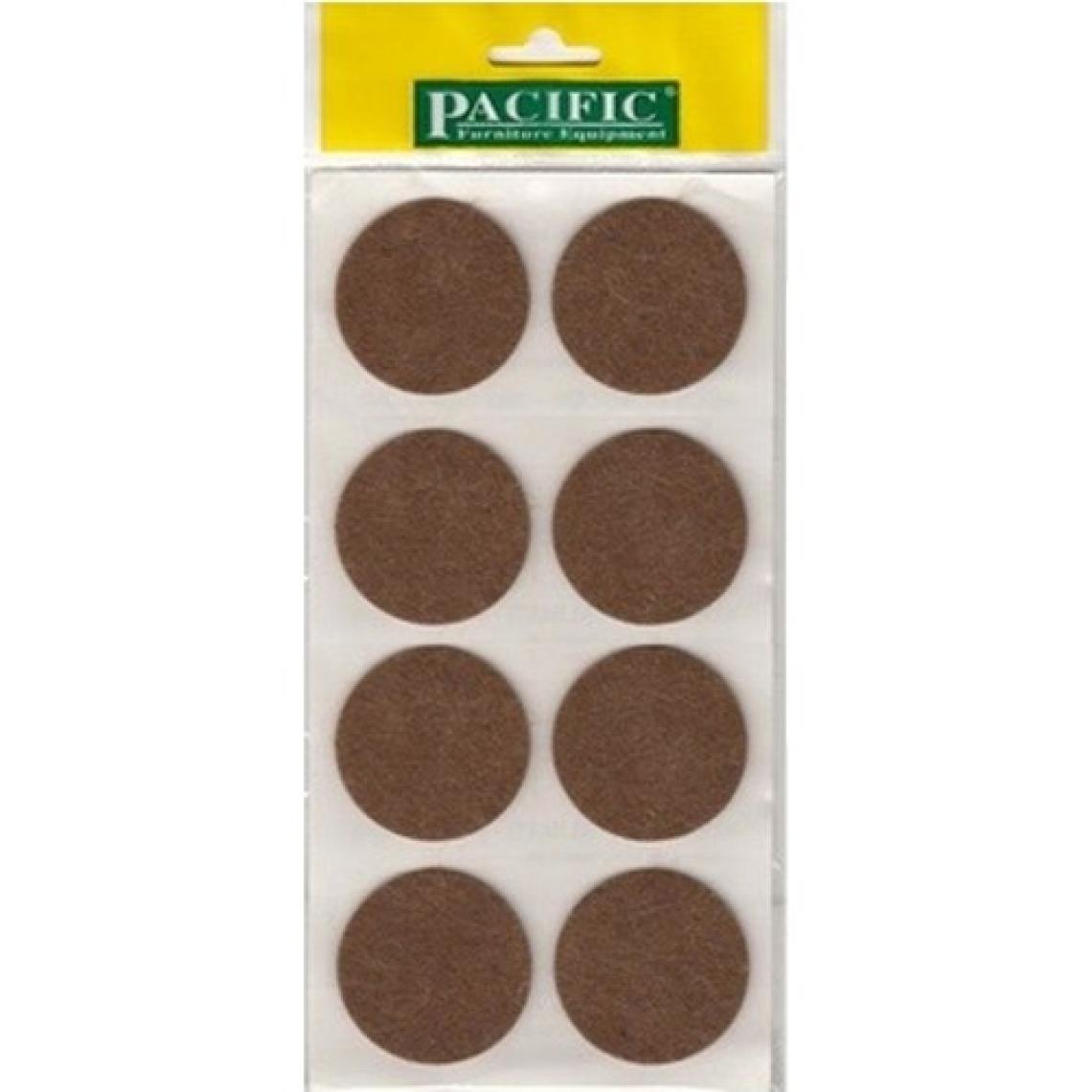 Pacific Yapışkanlı Yuvarlak Keçe 50 mm Kahve