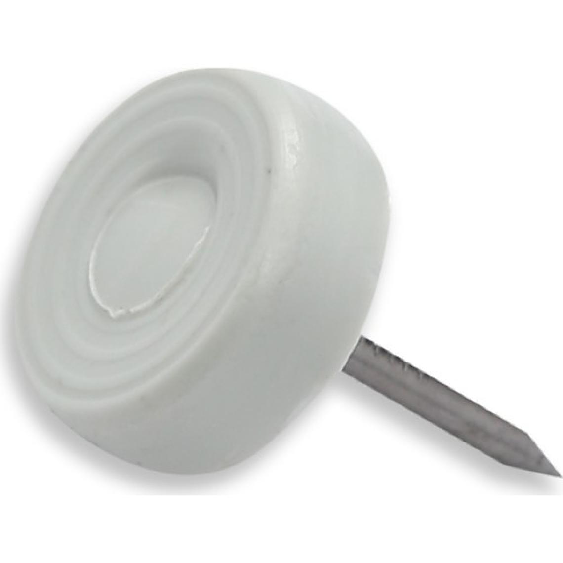 X-Perk Çivili Masa Sandalye Zemin Koruyucu Beyaz Plastik Ayak 25 Adet 16mm