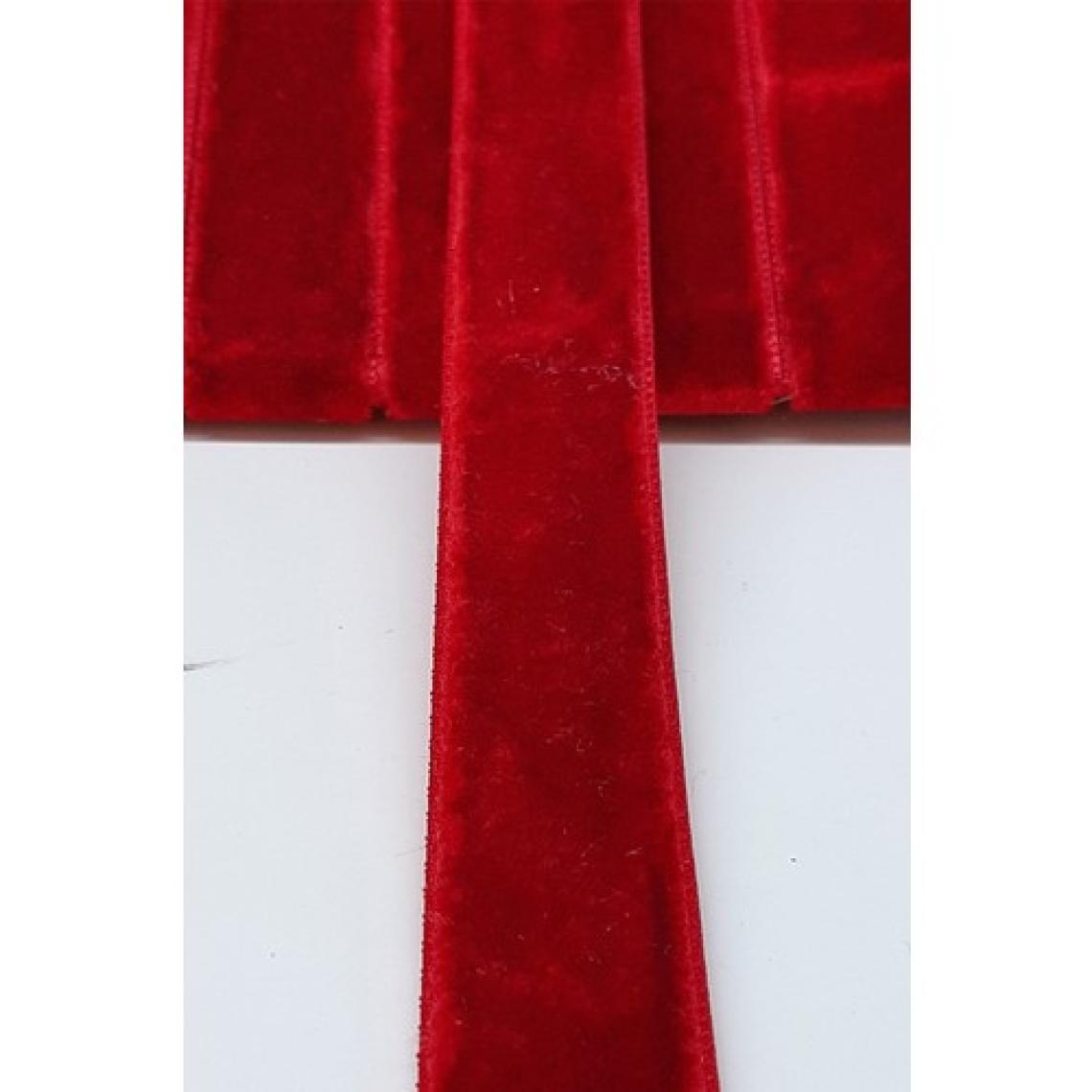 Hayalperest Boncuk Kırmızı Kadife Kurdele 2 cm
