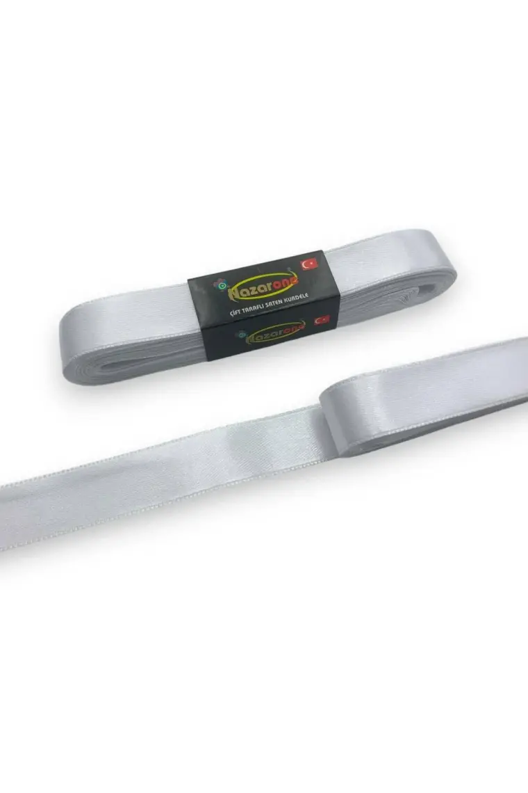 Nazarone Saten Kurdele 2CM-10MT-BEYAZ(101)