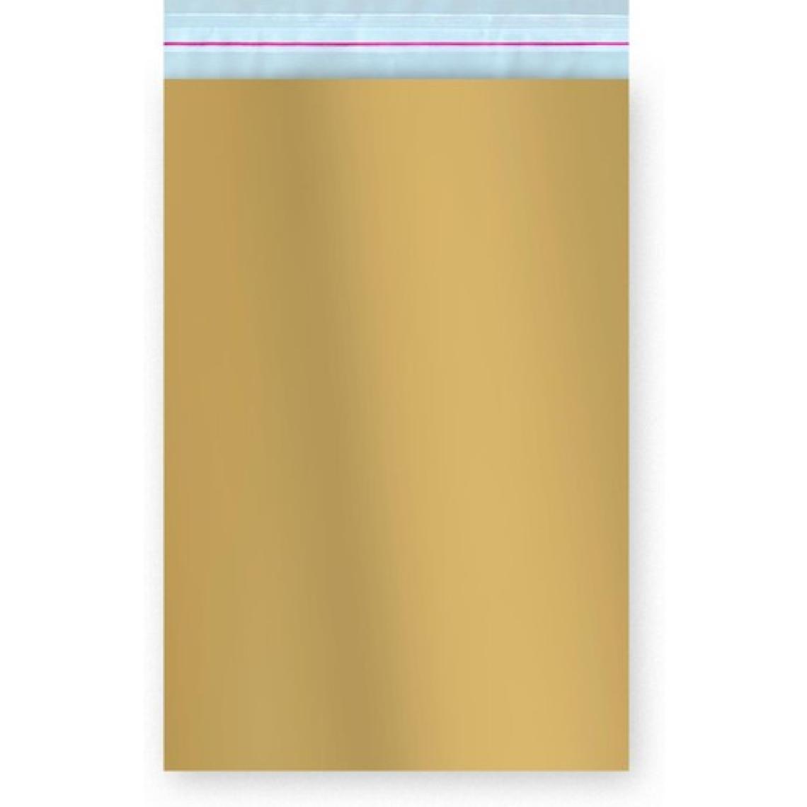 Ambalaj Pazarı Bantlı Metalize Lüks Hediye Paketi Gold 20X25 cm - 50 Adet
