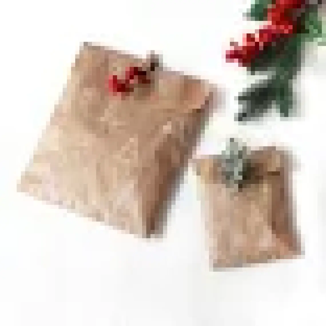 Çam desenli kese kağıdı, kraft  18x30 - 1000 adet