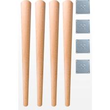 Ahşap Masa Ayağı 4'lü Set  / Uzunluk: 75 cm - Çap: 5.5 cm