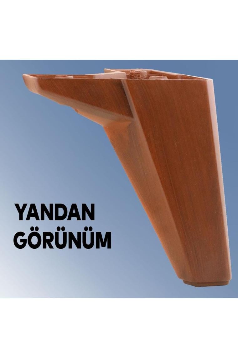 Sedir Lüks Mobilya Kanepe Koltuk Baza Tv Ünitesi Yükseltici Ayağı Ayakları 12 Cm Ahşap Desenli Ayak
