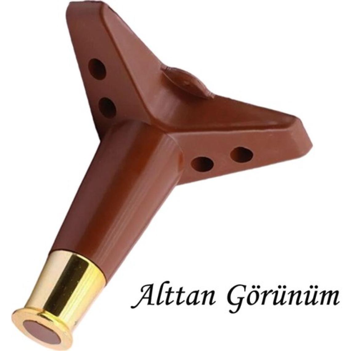 Glaswen Golden Ayak 15 cm Kahve Altın Gold Mobilya Kanepe Sehpa Ünite Koltuk Ayağı Baza Ayak Ayakları