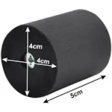 X-Perk - Oval Masa Sandalye Mobilya Koltuk Ayak Yükseltici 6'lı Siyah 5 cm