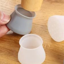 Kornea Store 8 Adet Silikon Masa ve Sandalye Ayağı Için Kaydırmaz Çizdirmez Mobilya Çorabı Gri (K246)