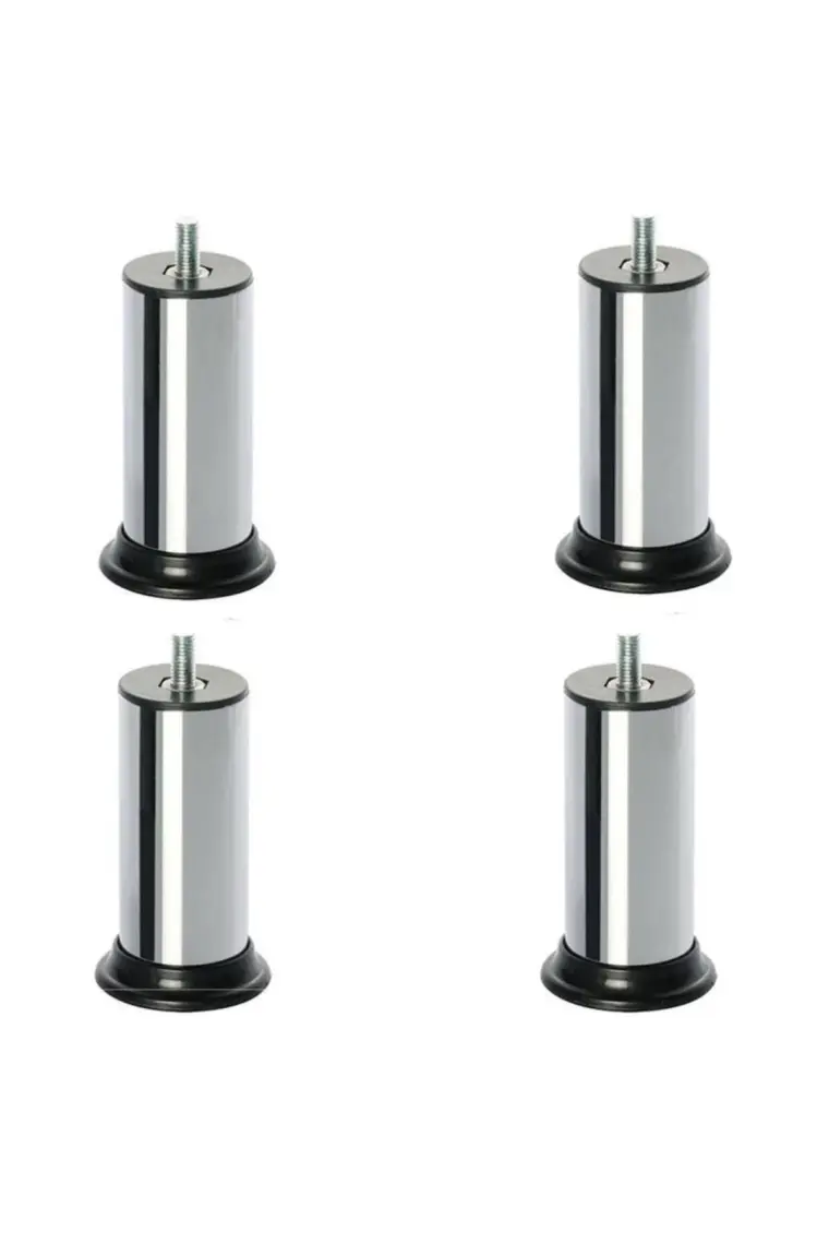 Gürçay Robot Süpürge Uyumlu Koltuk Baza Ayağı Metal Civatalı Metrik Diş 10MM (4 Adet) 12 cm