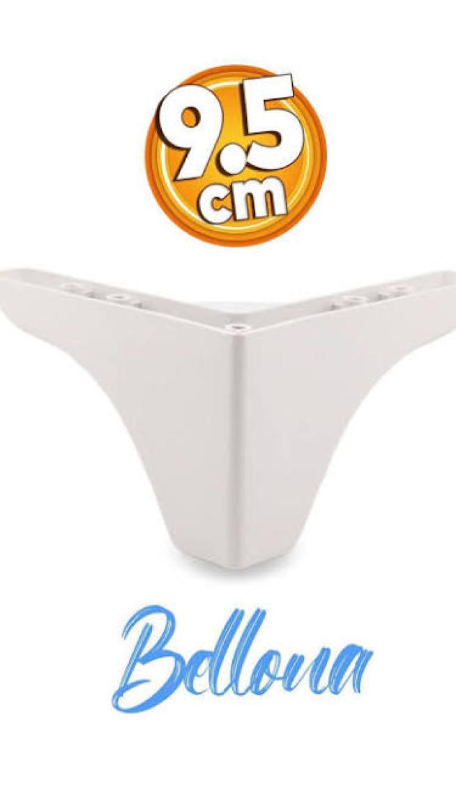 Badem10 Rose Lüks Mobilya Kanepe Sehpa TV Ünitesi Koltuk Ayağı 9.5 cm Beyaz Baza Ayakları