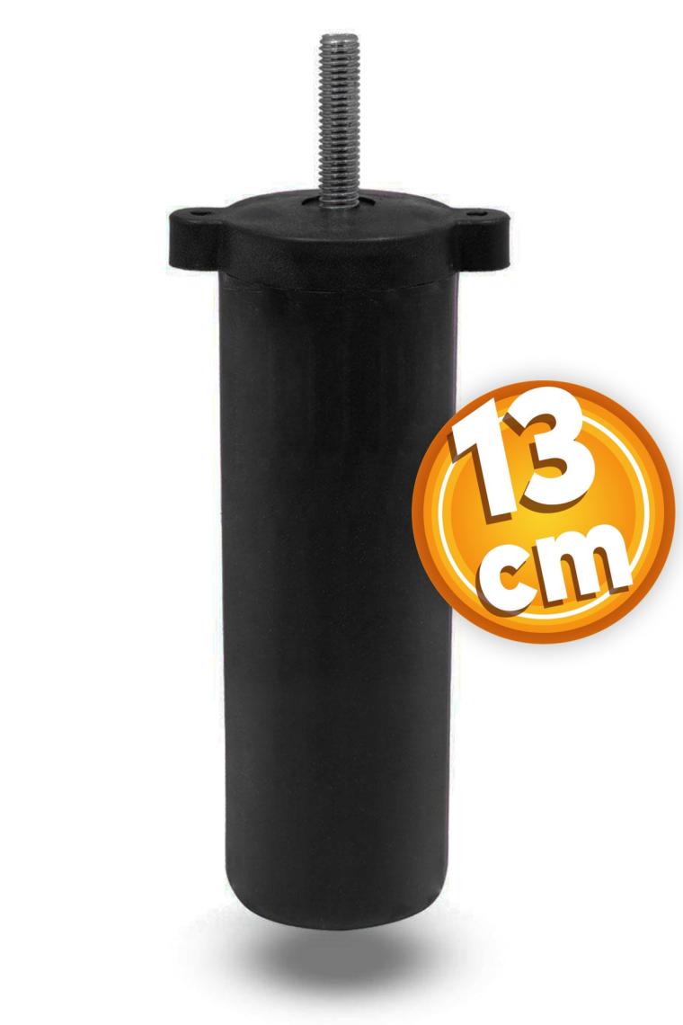 Mobilya Kanepe Baza Koltuk Destek Ayağı 13 Cm M8 Civata Ayarlı Siyah Ayak