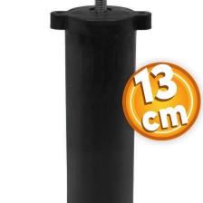 Mobilya Kanepe Baza Koltuk Destek Ayağı 13 Cm M8 Civata Ayarlı Siyah Ayak
