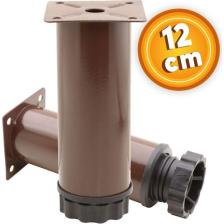 Nzb Mobilya Kanepe Baza Koltuk Metal Destek Ayağı Ayarlanabilir Kahverengi Ayak 12 cm