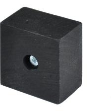 X-Perk Masa Sandalye Mobilya Koltuk Ayak Yükseltici 6'lı Boy 25 mm En 4 cm Siyah