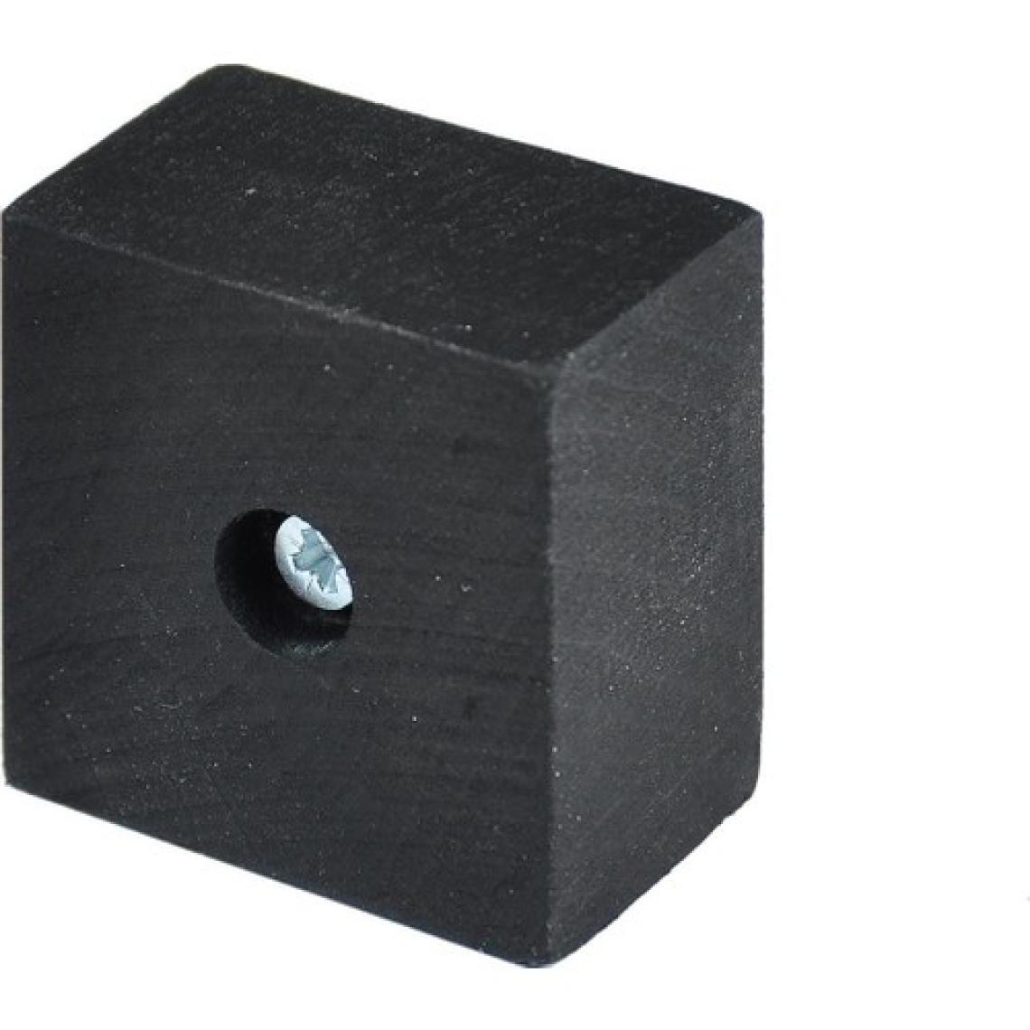 X-Perk Masa Sandalye Mobilya Koltuk Ayak Yükseltici 6'lı Boy 25 mm En 4 cm Siyah