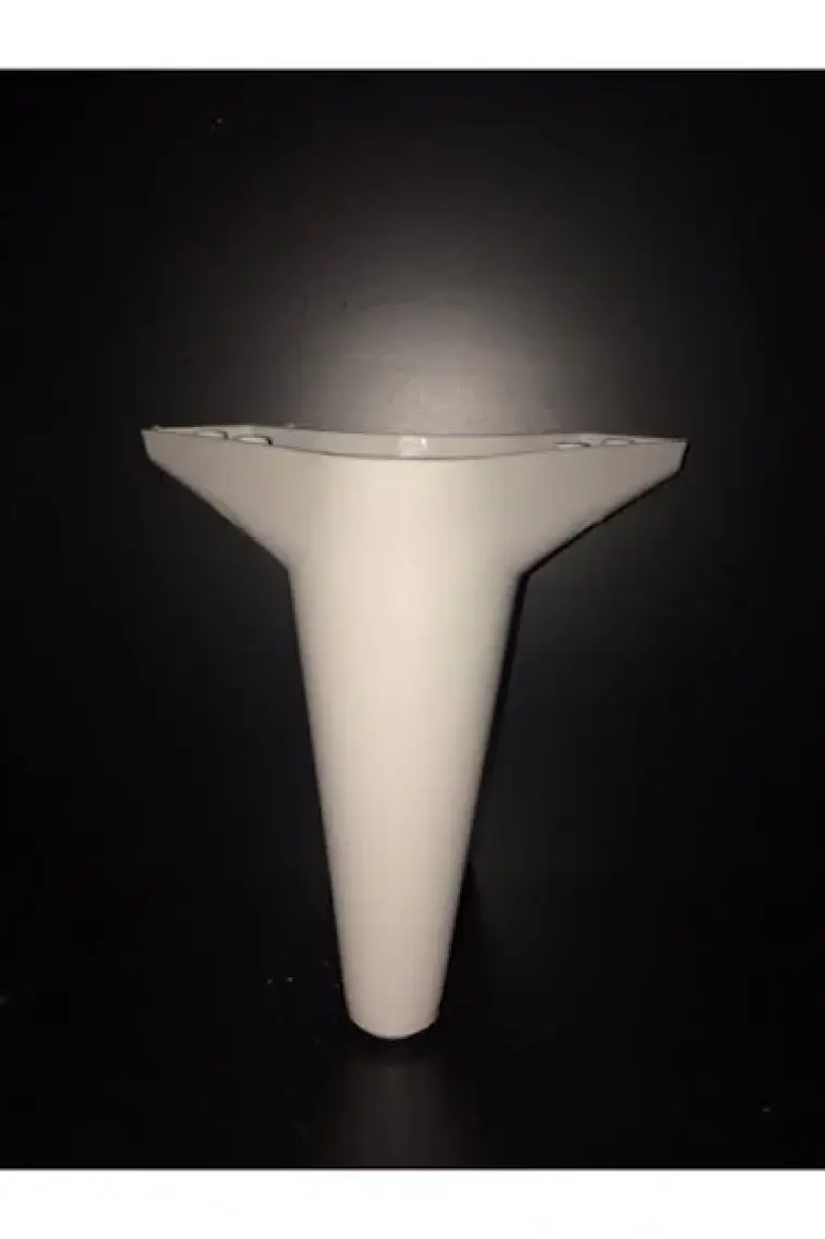 PVC Burada (10 Adet ) Asya Beyaz Ayak 15  cm - Tv Ünitesi, Koltuk Altı , Dolap Ayağı