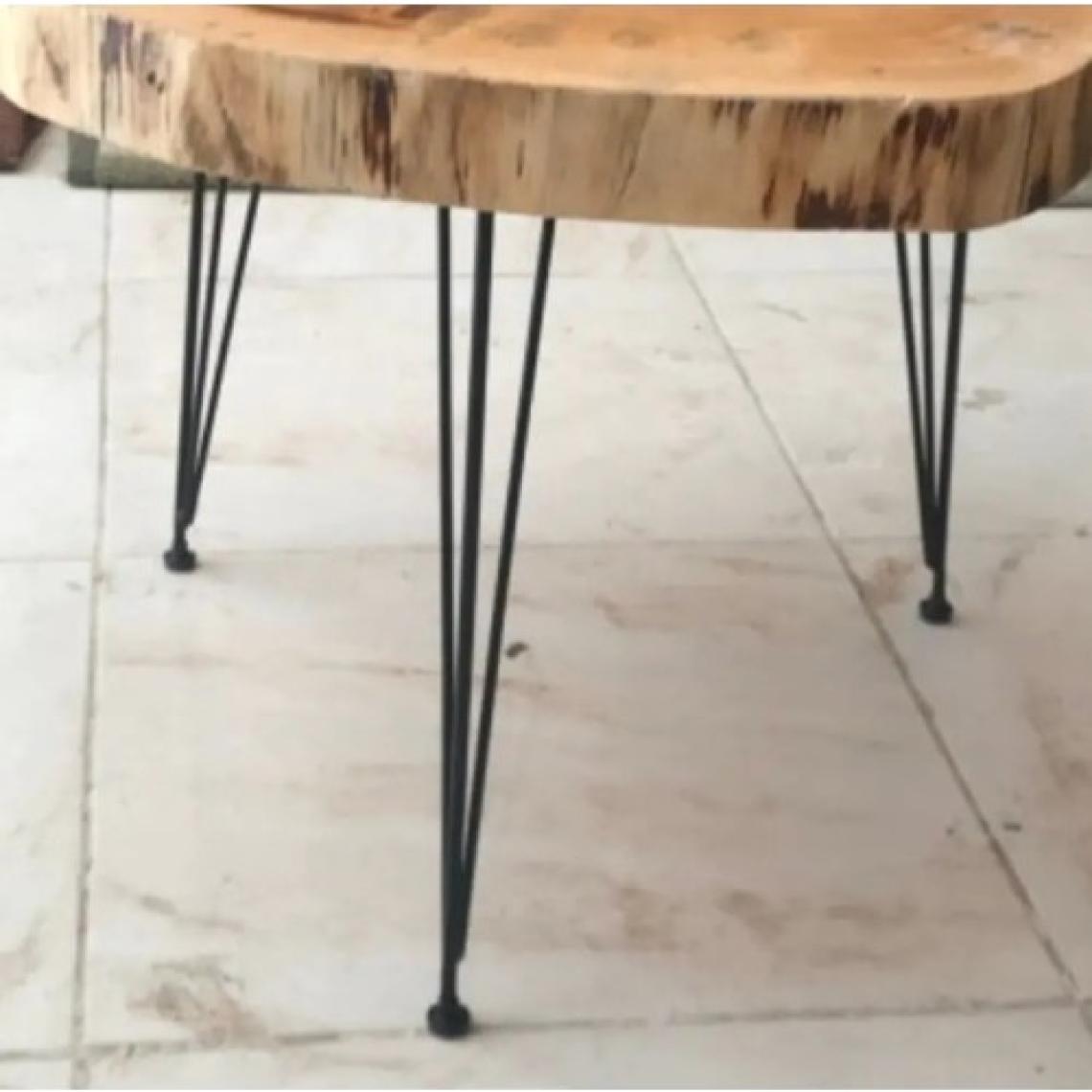 Evnalia Metal Firkete Ayak Kütük Masa Orta Sehpa Zigon Ayağı 54 cm