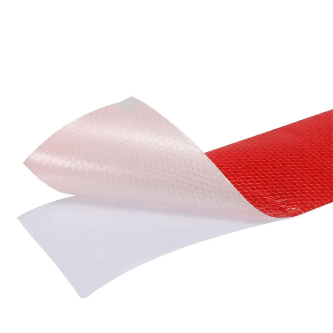 Badem10 Reflektörlü Bant Kırmızı Reflektif Fosforlu Şerit Bant 7.5 cm 1 Metre Ikaz Bandı