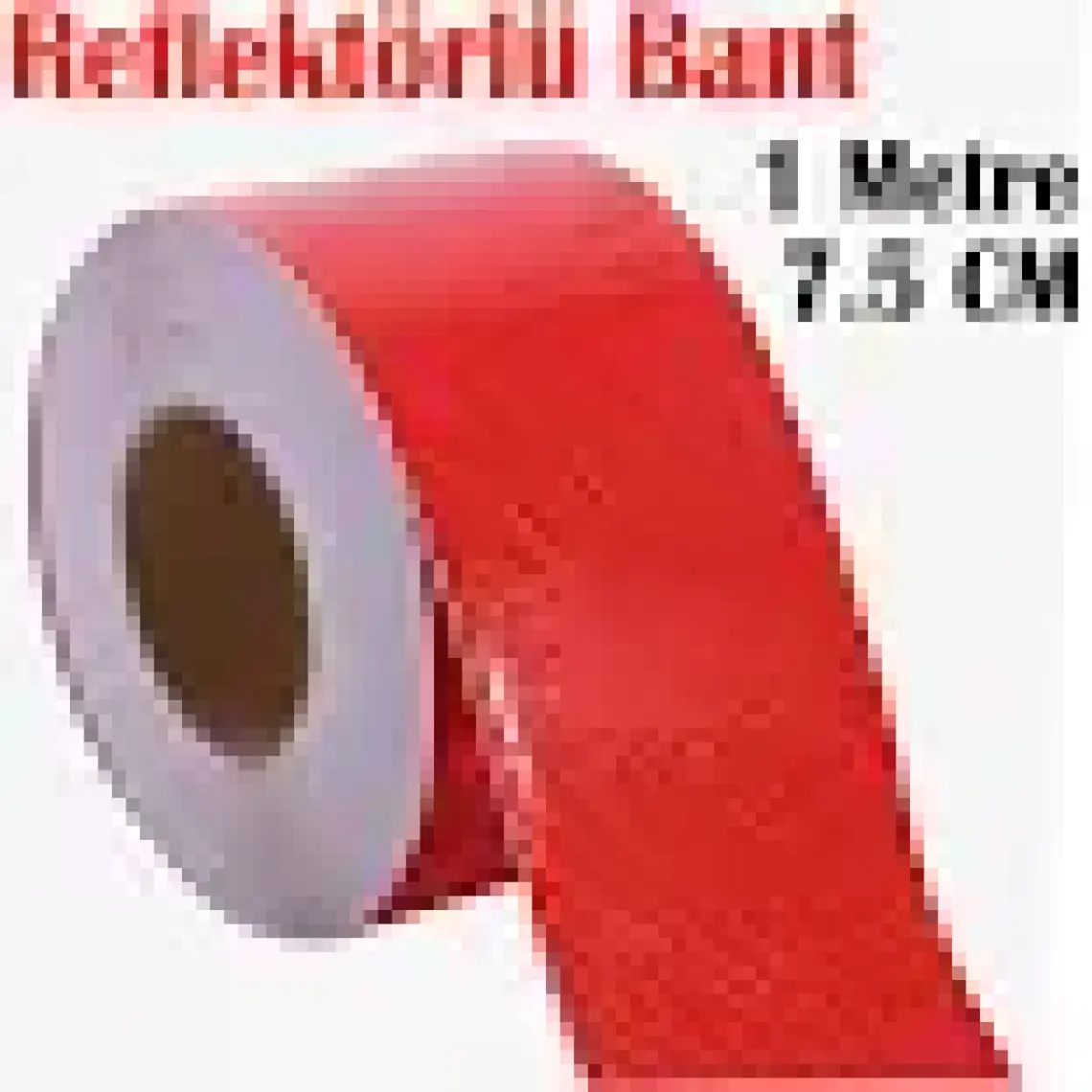 Badem10 Reflektörlü Bant Kırmızı Reflektif Fosforlu Şerit Bant 7.5 cm 1 Metre Ikaz Bandı