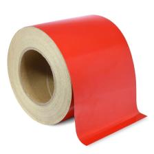 Reflektörlü Araç Oto Dış Aksesuar Reflektif Fosforlu Şerit Bant Kırmızı Düz Ikaz Bandı 12 Cm X 1 Mt