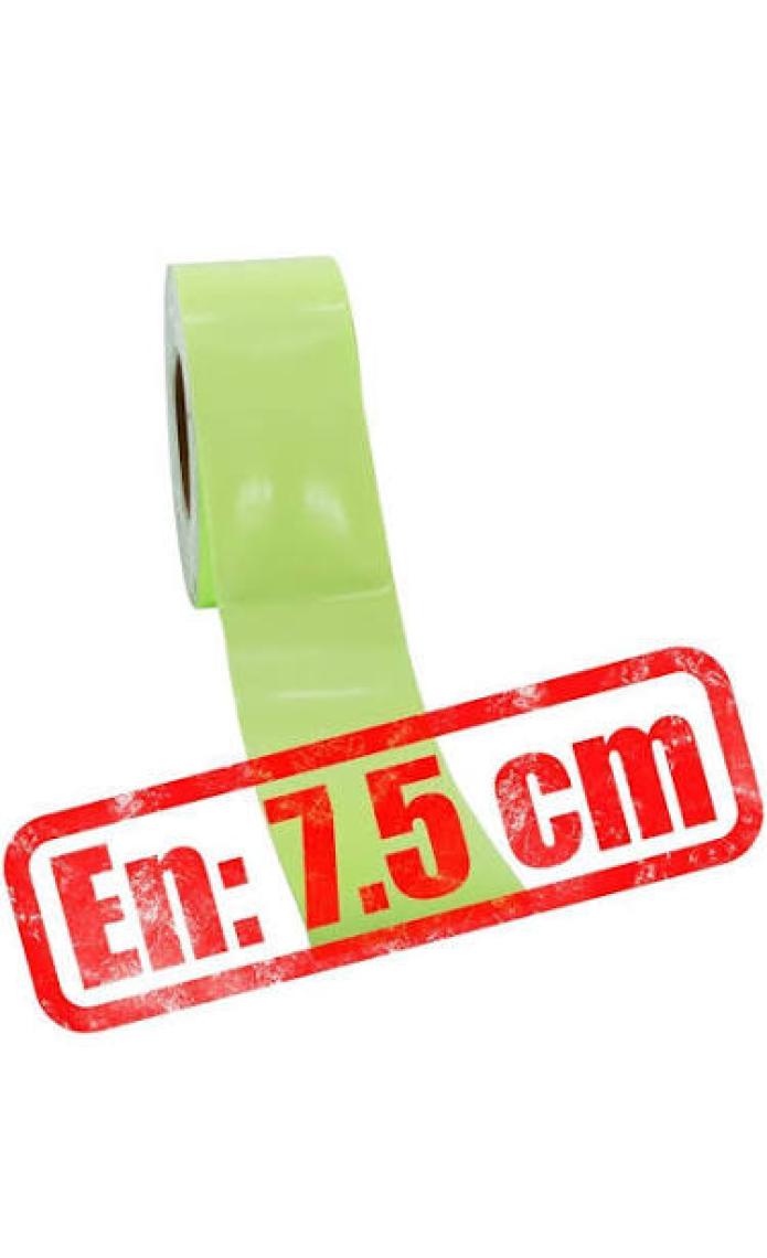 Badem10 Fotolümen Gece Parlayan En 7.5 cm 1 mt Ikaz Yeşil Reflektörlü Fosforlu Reflektif Düz Şerit Bant