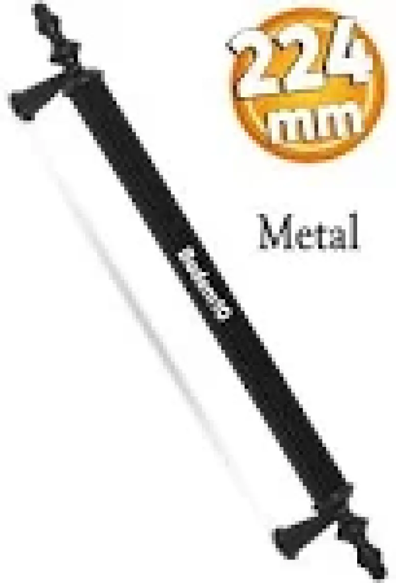 BADEM10 Ovacık (224 mm - 22.4 cm) Mat Siyah Metal Mobilya Mutfak Çekmece Dolap Kapak Kulpu Kulbu Kulpları