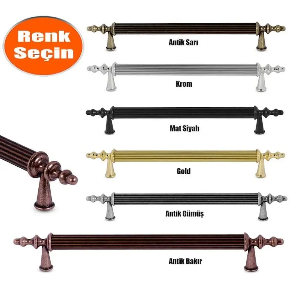 BADEM10 Ovacık (224 mm - 22.4 cm) Mat Siyah Metal Mobilya Mutfak Çekmece Dolap Kapak Kulpu Kulbu Kulpları