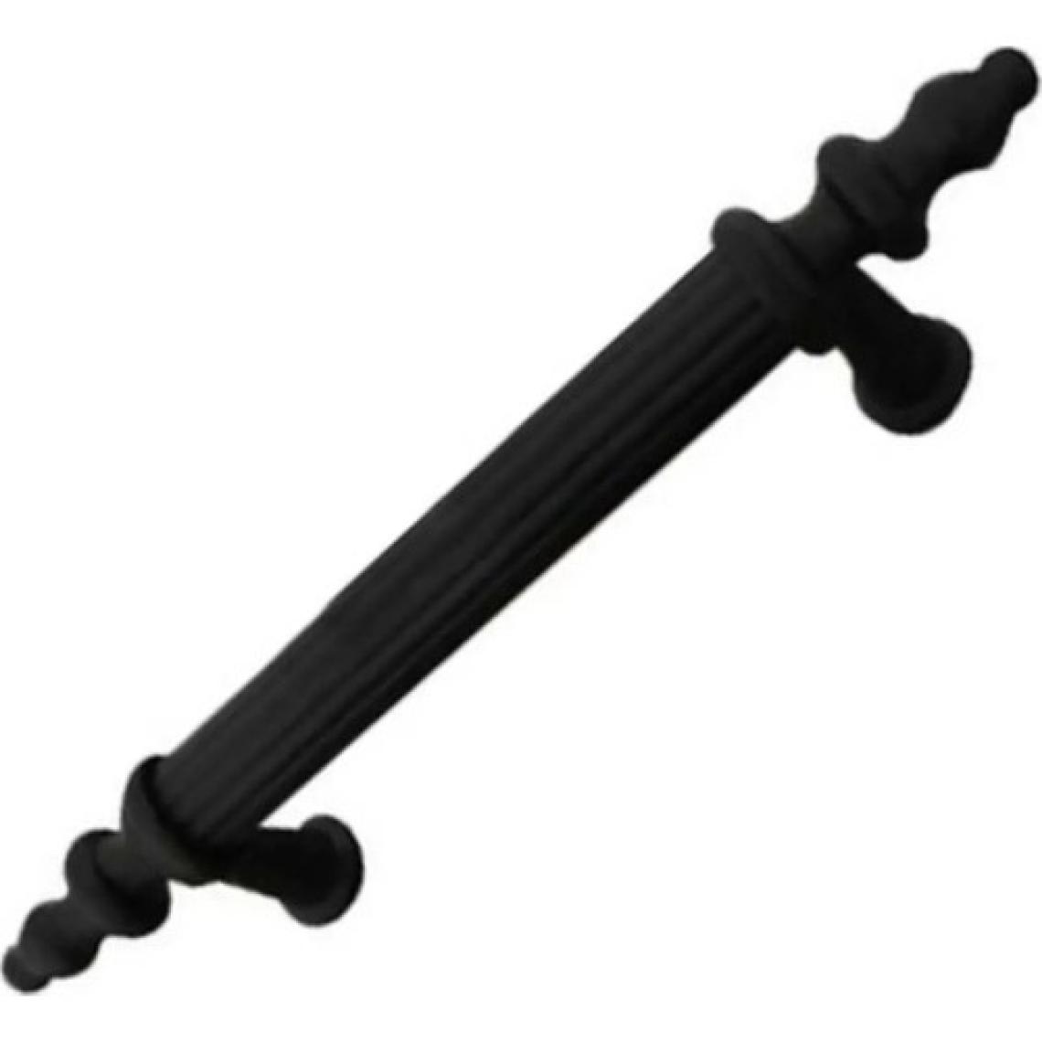 Kumru Boy Kulp Mat Siyah 128 mm Dolap Vestiyer