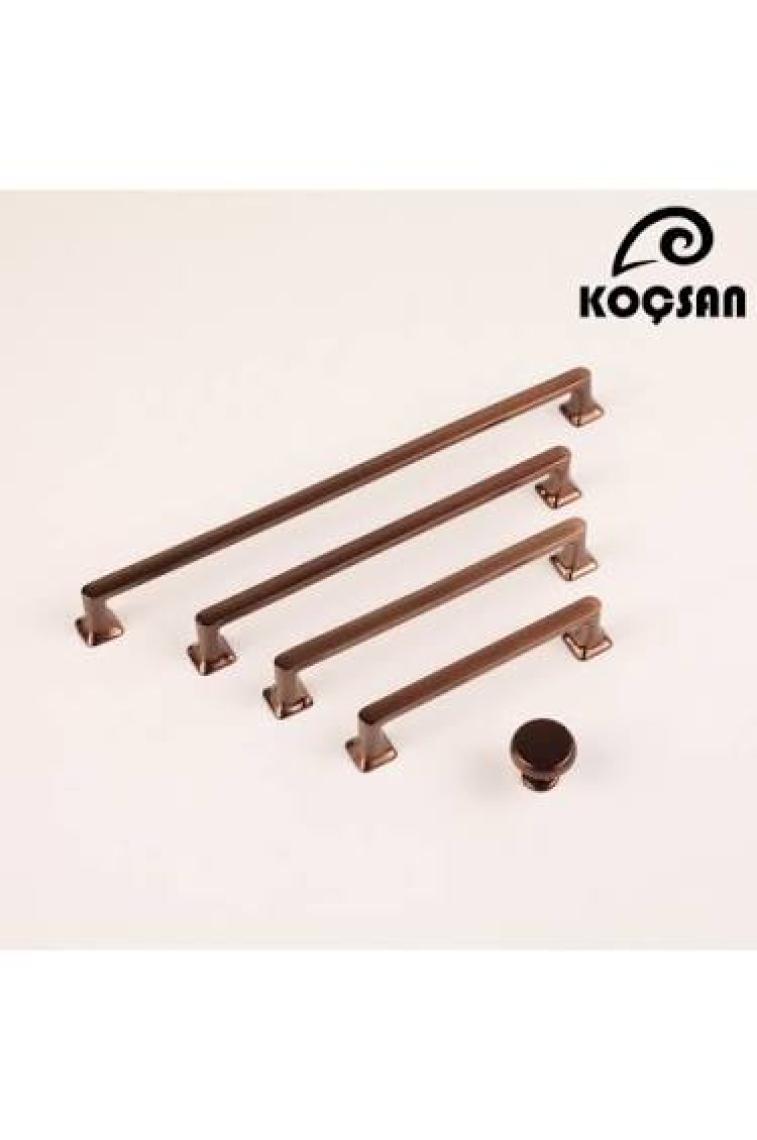 Koçsan Vera Kulp Lüks Country Mutfak Mobilya Dolap Çekmece Kulpu Mat Bronz 128 mm
