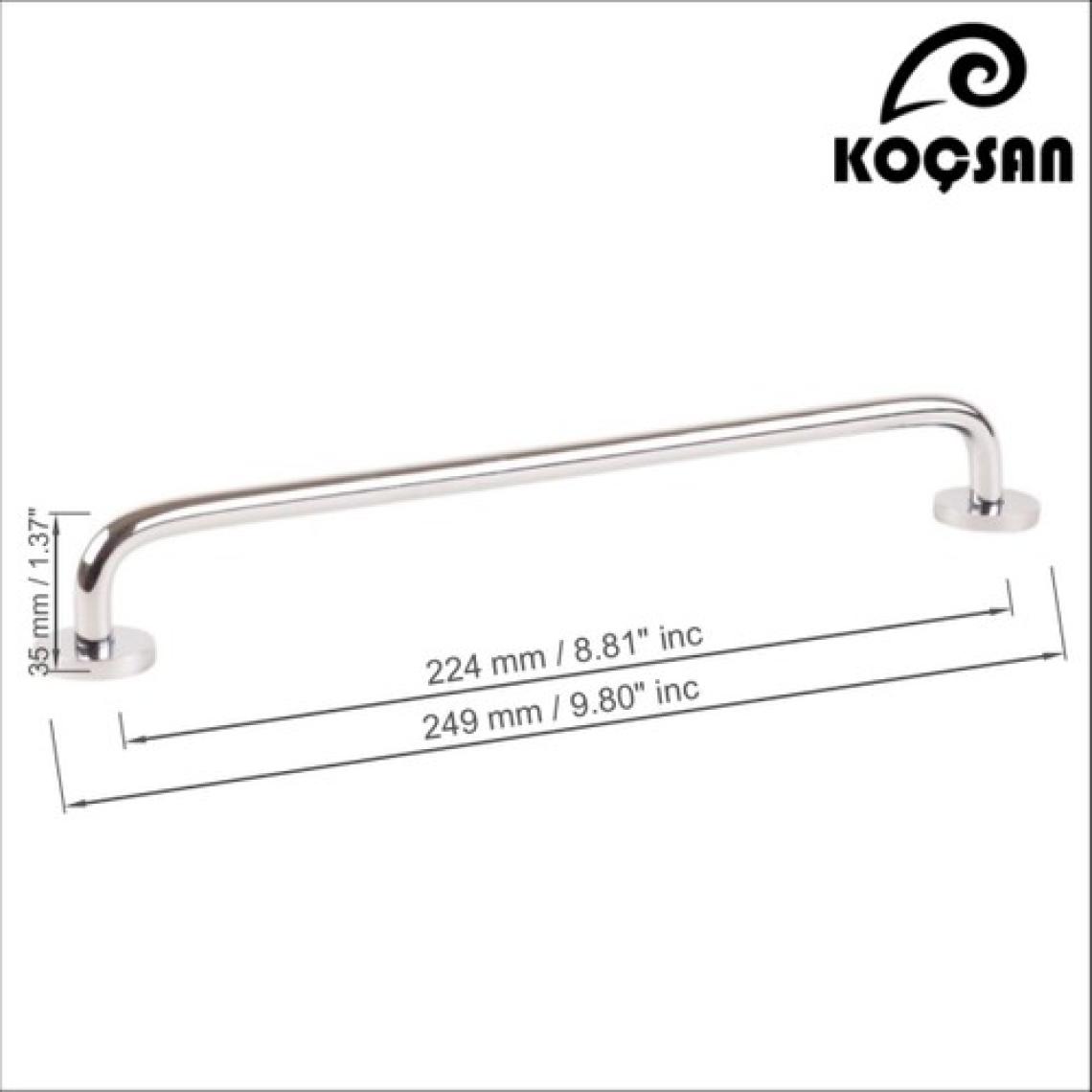 Koçsan Efsun Kulp Lüks Country Mutfak Mobilya Dolap Çekmece Kulpu Krom 224 mm