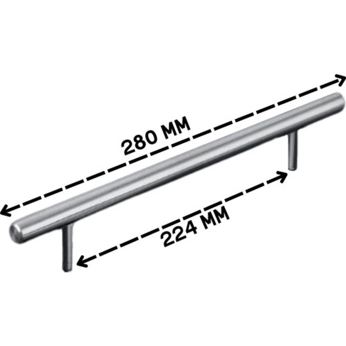 ALMITAL Keijo İnox 224 mm Paslanmaz Kulp (Mobilya, Dolap Kulbu)