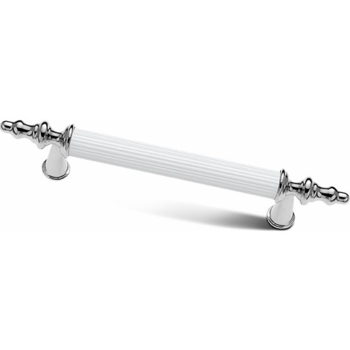 Bayraktar Yıldız Mobilya Dolap Çekmece Kulp Beyaz Krom 160 mm