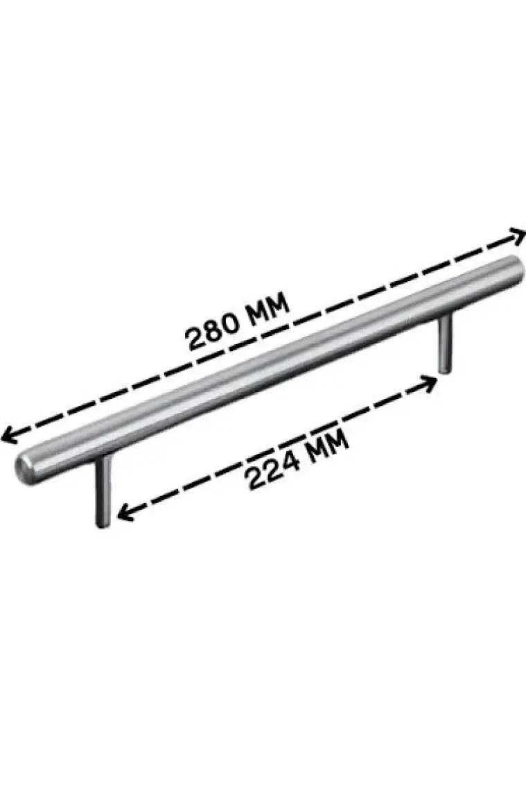 ALMITAL 5 Adet Keijo Inox 224 mm Paslanmaz Kulp (Mobilya Dolap Kulbu Kulp Modeli)