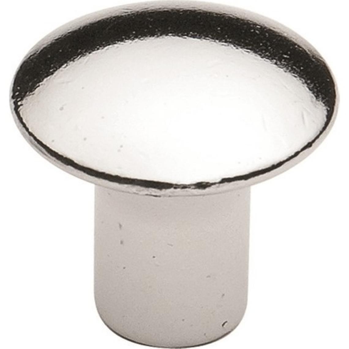 Özsan Küçük Düz Düğme Krom 19 mm