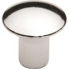 Özsan Küçük Düz Düğme Krom 19 mm