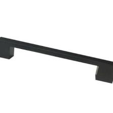 Alüminyum Köprü Siyah 224 mm Kulp Lüks Country Mutfak Mobilya Dolap Çekmece Kulpu