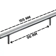 ALMITAL 5 Adet Keijo İnox 96 mm Paslanmaz Kulp