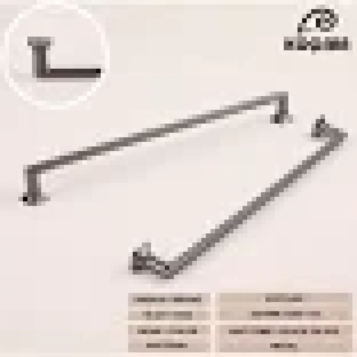 Koçsan Vera Kulp Lüks Country Mutfak Mobilya Dolap Çekmece Kulpu Mat Füme 224 mm