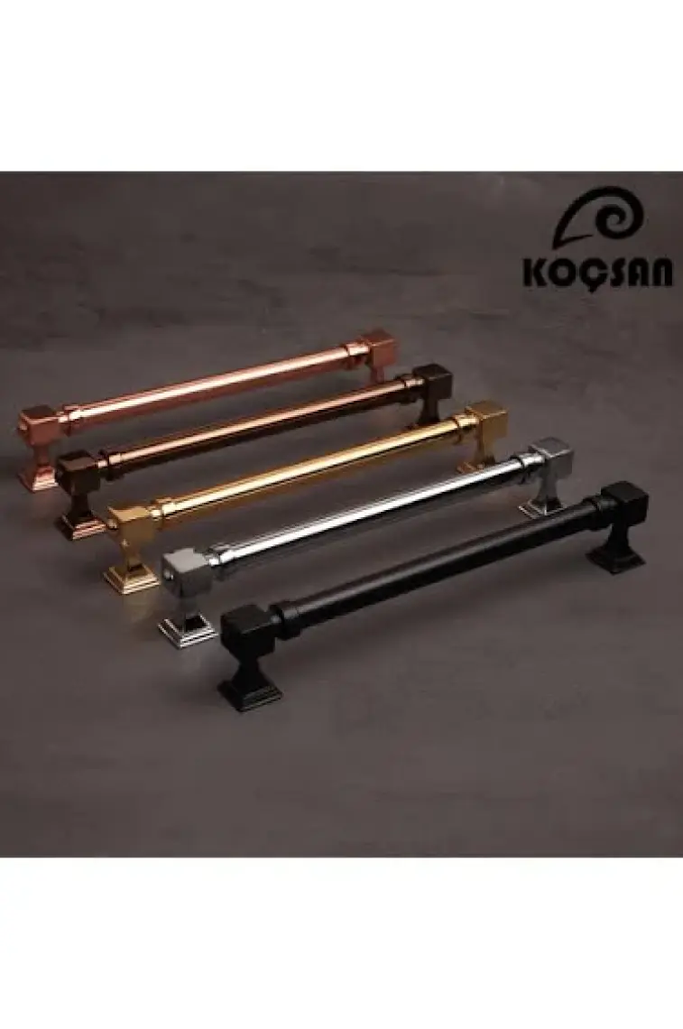 Koçsan Zümra Kulp Lüks Country Mutfak Mobilya Dolap Çekmece Kulpu Bronz 224 mm